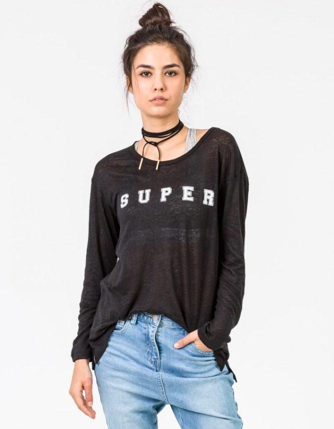 Super L/S Linen Tee